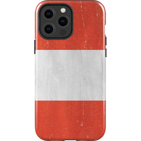 Peru Flag Distressed iPhone 15 Pro Max Impact Case